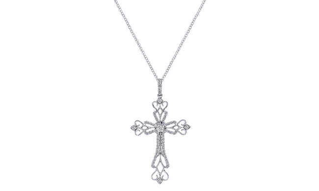 14k White Gold Emanuel Diamonds .40ct Diamond Necklace
