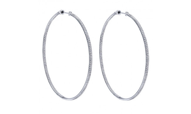14k White Gold Emanuel Diamonds 1.80ct Diamond Earrings