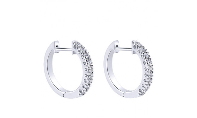 14k White Gold Emanuel Diamonds .31ct Diamond Earrings