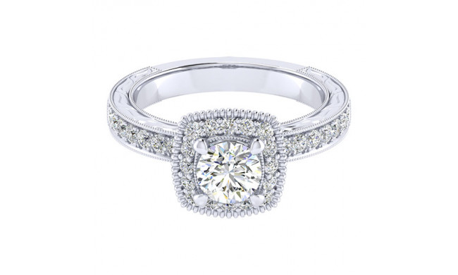 14k White Gold Emanuel Diamonds 4.79ct Diamond Engagement Ring