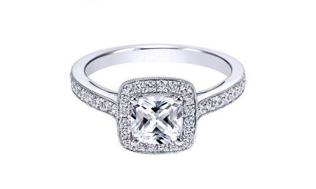 14k White Gold Emanuel Diamonds .42ct Diamond Engagement Ring