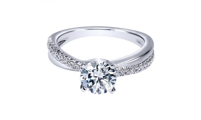 14k White Gold Emanuel Diamonds .20ct Diamond Engagement  Ring