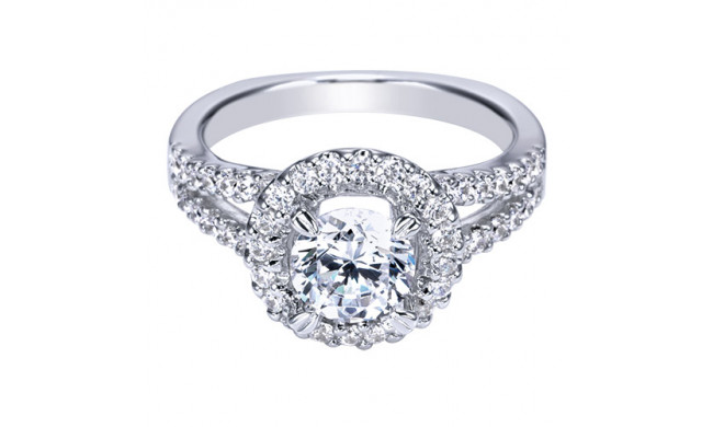 14k White Gold Emanuel Diamonds .53ct Diamond Engagement Ring