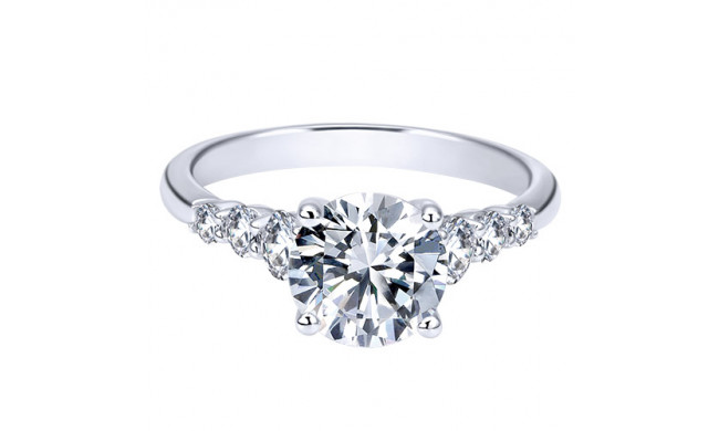14k White Gold Emanuel Diamonds .47ct Diamond Engagement Ring