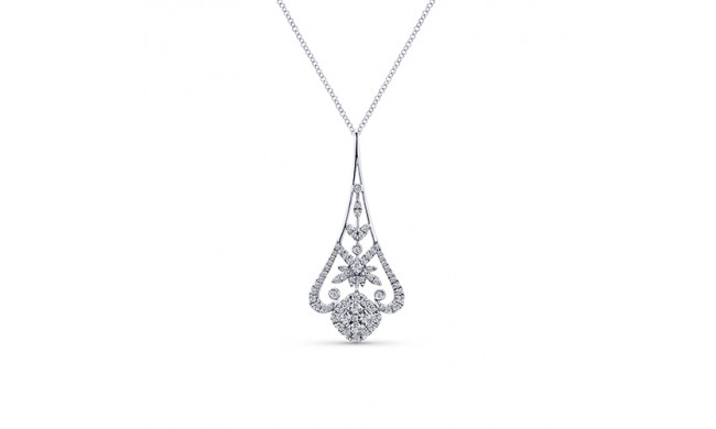  Diamonds 14k White Gold Necklace 