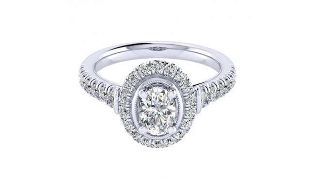14k White Gold Emanuel Diamonds .57ct Diamond Engagement Ring