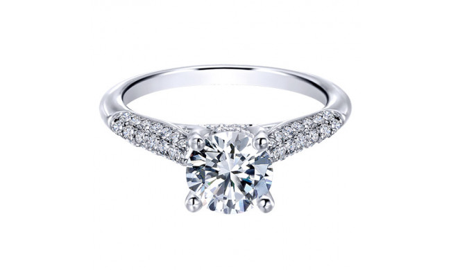 14k White Gold Emanuel Diamonds .35ct Diamond Engagement Ring