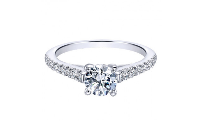 14k White Gold Emanuel Diamonds .28ct Diamond Engagement Ring