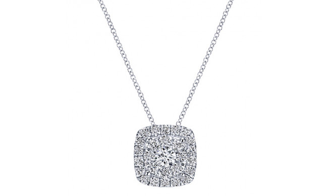14k White Gold Emanuel Diamonds .73ct Diamond Necklace