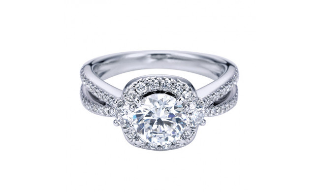 14k White Gold Emanuel Diamonds .75ct Diamond Engagement Ring