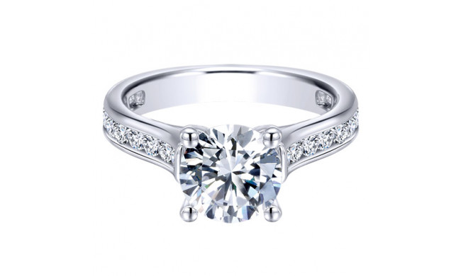 14k White Gold Emanuel Diamonds .72ct Diamond Engagement Ring