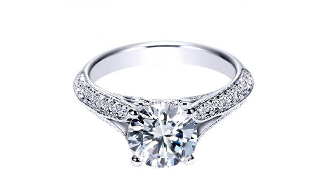 14k White Gold Emanuel Diamonds .48ct Diamond Engagement Ring