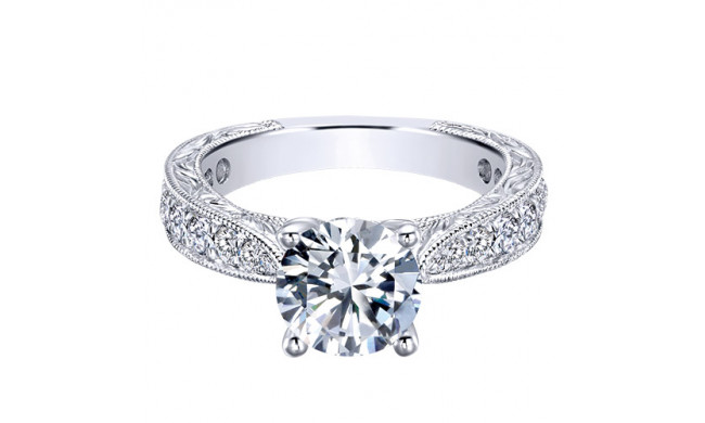 14k White Gold Emanuel Diamonds .78ct Diamond Engagement Ring