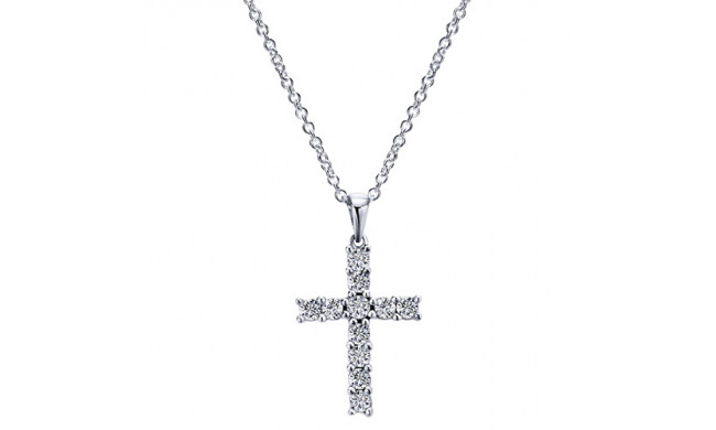 14k White Gold Emanuel Diamonds .45ct Diamond Necklace