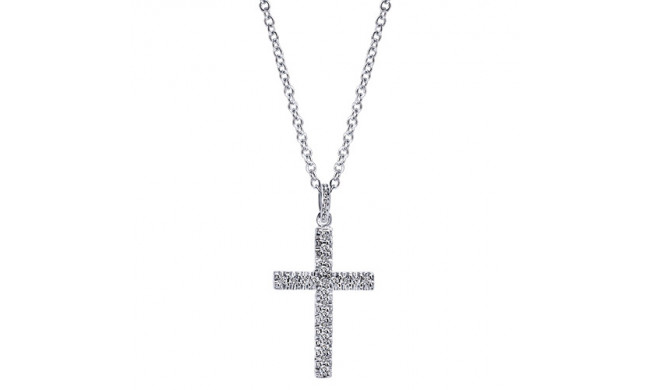 14k White Gold Emanuel Diamonds .21ct Diamond Necklace