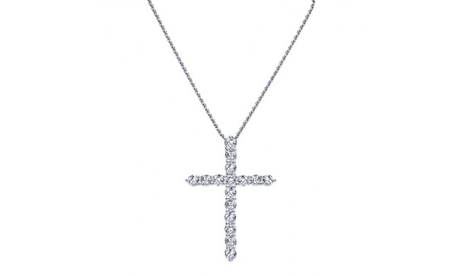14k White Gold Emanuel Diamonds .90ct Diamond Necklace