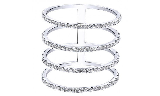 14k White Gold Emanuel Diamonds .52ct Diamond Fashion Ring