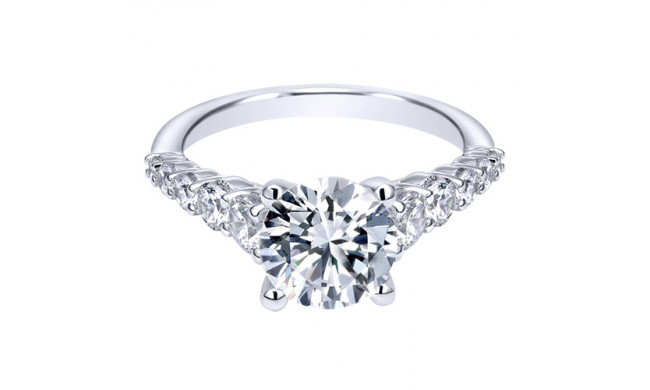 14k White Gold Emanuel Diamonds .72ct Diamond Engagement Ring