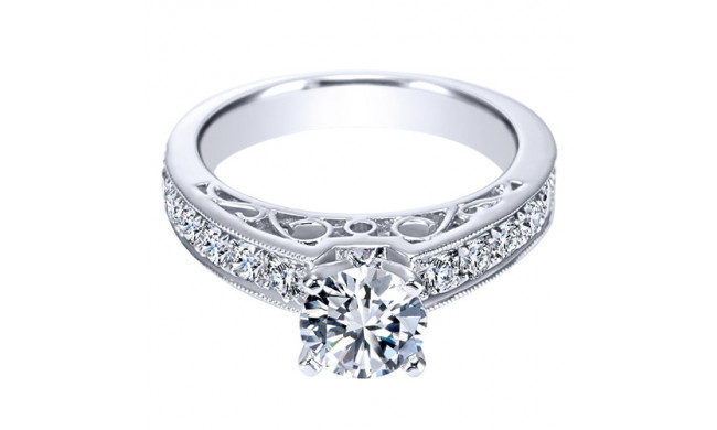 14k White Gold Emanuel Diamonds 1.01ct Diamond Engagement Ring
