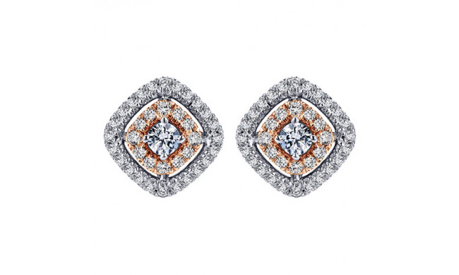 14k White Gold Emanuel Diamonds .43ct Diamond Earrings