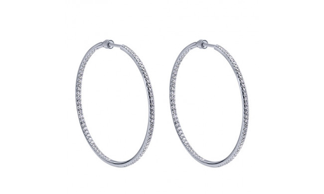 14k White Gold Emanuel Diamonds 1.15ct Diamond Earrings