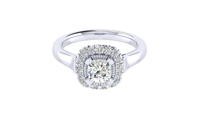 14k White Gold Emanuel Diamonds .33ct Diamond Engagement Ring