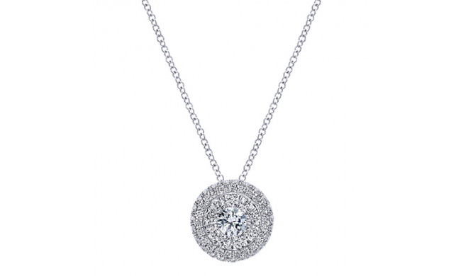 14k White Gold Emanuel Diamonds 1.00ct Diamond Necklace