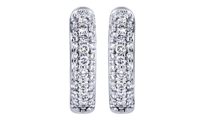 14k White Gold Emanuel Diamonds .36ct Diamond Earrings