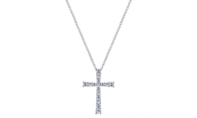 14k White Gold Emanuel Diamonds .50ct Diamond Necklace