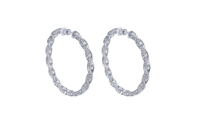 14k White Gold Emanuel Diamonds .40ct Diamond Earrings