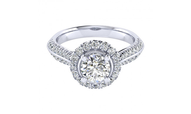 14k White Gold Emanuel Diamonds .62ct Diamond Engagement Ring