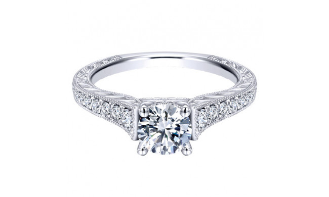 14k White Gold Emanuel Diamonds .30ct Diamond Engagement Ring