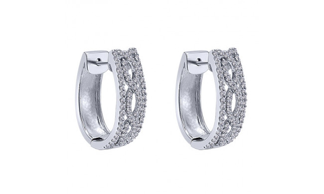 14k White Gold Emanuel Diamonds 1.00ct Diamond Earrings