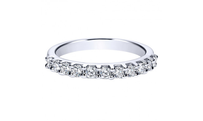 14k White Gold Emanuel Diamonds .50ct Diamond Anniversary Ring