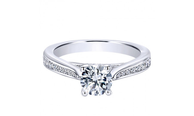 14k White Gold Emanuel Diamonds .29ct Diamond Engagement Ring