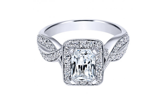 14k White Gold Emanuel Diamonds .56ct Diamond Engagement Ring