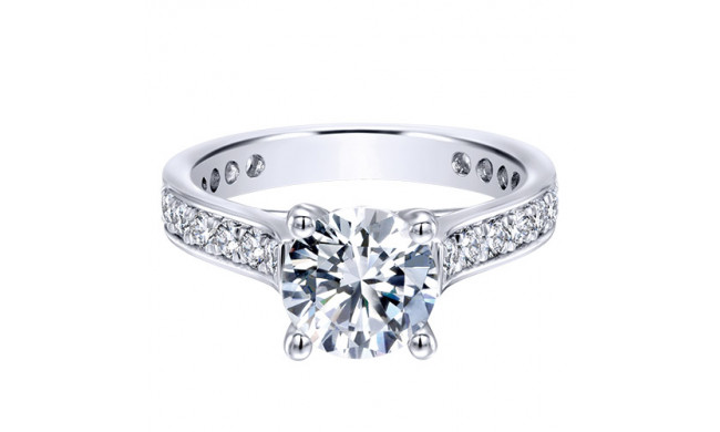 14k White Gold Emanuel Diamonds .80ct Diamond Engagement Ring
