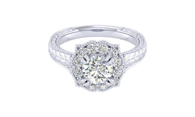 14k White Gold Emanuel Diamonds .45ct Diamond Engagement Ring