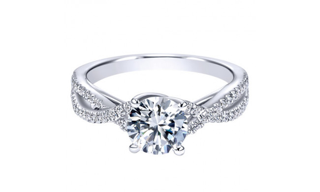 14k White Gold Emanuel Diamonds .52ct Diamond Engagement Ring