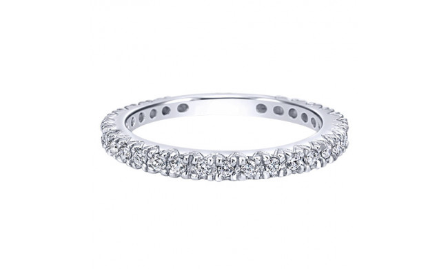 14k White Gold Emanuel Diamonds .41ct Diamond Anniversary Ring