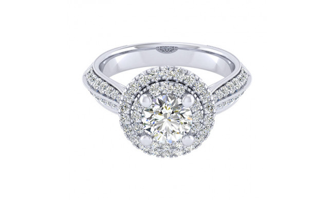 14k White Gold Emanuel Diamonds .63ct Diamond Engagement Ring