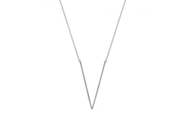 14k White Gold Emanuel Diamonds .29ct Diamond Necklace