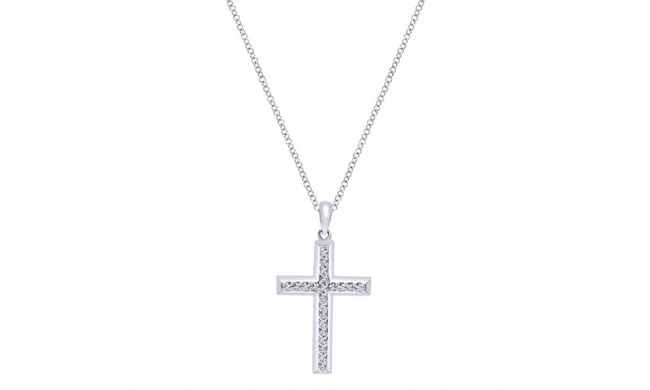 14k White Gold Emanuel Diamonds .16ct Diamond Necklace