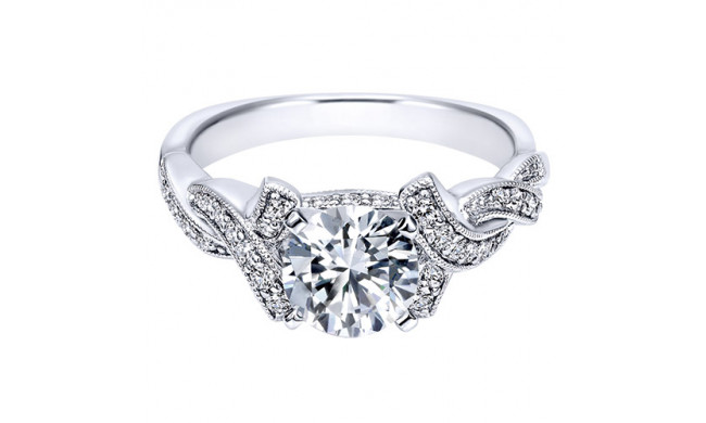 14k White Gold Emanuel Diamonds .26ct Diamond Engagement Ring