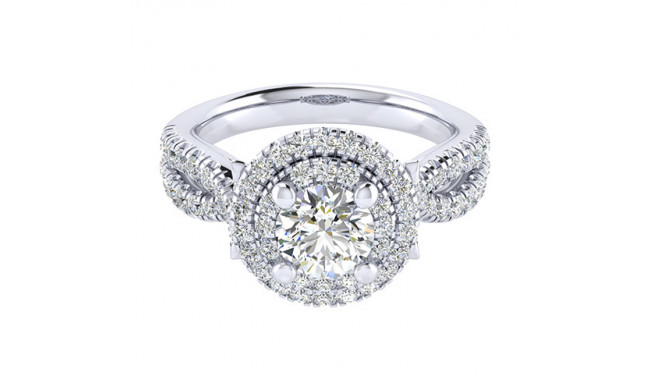 14k White Gold Emanuel Diamonds .71ct Diamond Engagement Ring