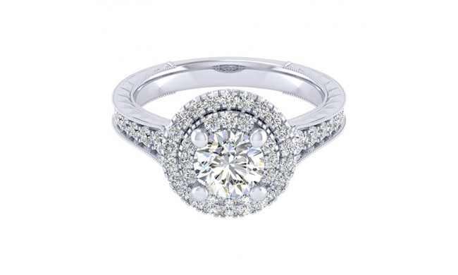 14k White Gold Emanuel Diamonds .62ct Diamond Engagement Ring