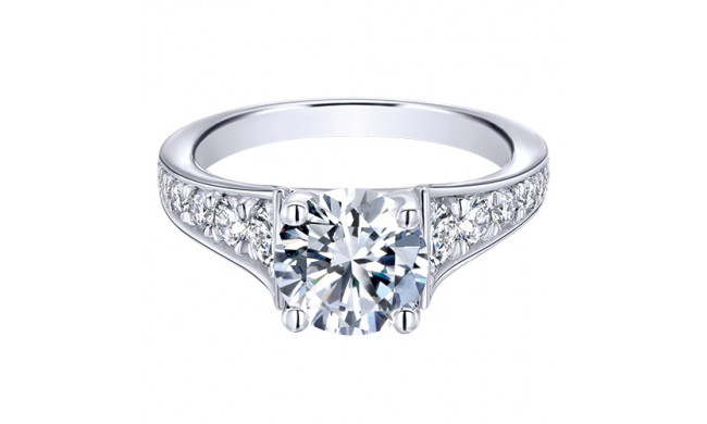 14k White Gold Emanuel Diamonds .75ct Diamond Engagement Ring