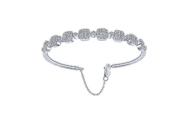 14k Yellow Gold Emanuel Diamonds Bangle Bracelet