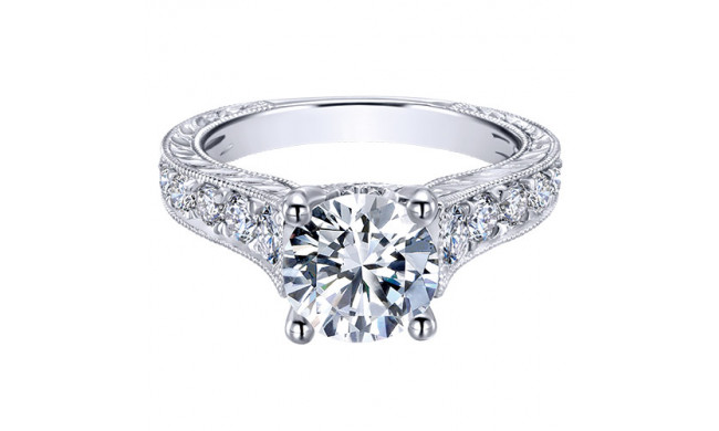 14k White Gold Emanuel Diamonds .80ct Diamond Engagement Ring