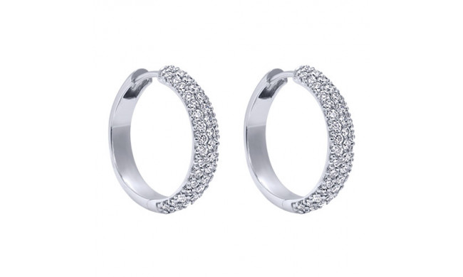 14k White Gold Emanuel Diamonds 1.44ct Diamond Earrings